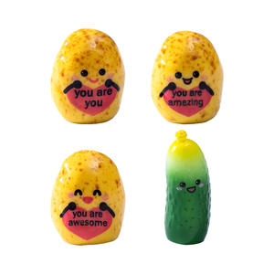 Nouvelles capsules mignonnes en forme de pommes de terre, concombres et légumes pour <span class=keywords><strong>le</strong></span> jardinage et l'aménagement paysager, décorations DIY, accessoires, mini-ornements - Product Image 5