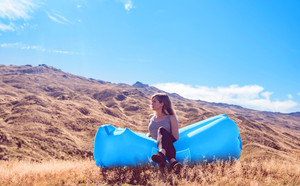 Portable Inflatable Lounger Seat <strong>Air</strong> <strong>Sofa</strong> <strong>Bed</strong> with Pillow - Product Image 4