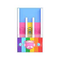 Château gonflable compact pour enfants, combo de fête, toboggan gonflable, maison de rebond, château sauteur
