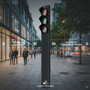 Feux de signalisation piétonnière LED intégrés personnalisés en promotion, 200 mm, 300 mm, feux de signalisation LED pour passage piétonnier à vendre - Product Image 1