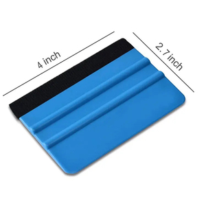 Chất Lượng Cao 10*7Cm Màu Xanh Mềm Nhựa Squeegee Xe Gói Công Cụ Vinyl Cạnh Squeegee Với Vải Cảm Thấy - Product Image 3