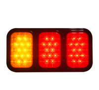 Feux arrière LED rectangulaires 10-30V IP65 pour camions, feux de stop, feux de signalisation de recul pour camions Jumbo, remorques