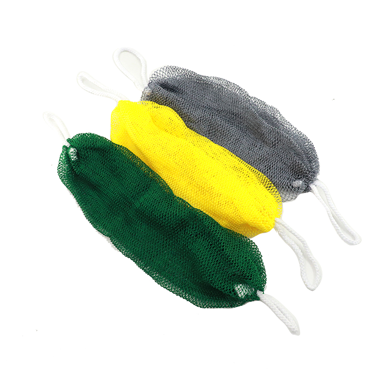 African Net Nylon Body Bath Strips Back Scrubber Towel Exfoliating Shower Cloth for Bath Shower Scrub Straps Random Color