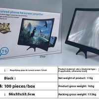 New 12-inch Phone Screen Dedicated Amplifier 14-inch Curved HD Extendable Plastic Stand Mobile Phone Screen Magnifier