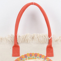 Sac fourre-tout décontracté pour femme en toile beige, grande capacité, léger, pour les vacances à la plage