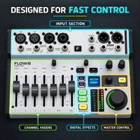Console de mixage audio numérique professionnelle Bluetooth pour performances live, studio d'enregistrement, DJ et système de sonorisation de conférence