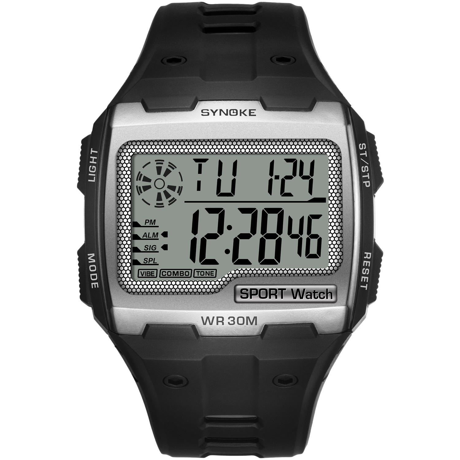 Alibaba Synoke Digital Watch SYNOKE Mens Digital Watches Fashion