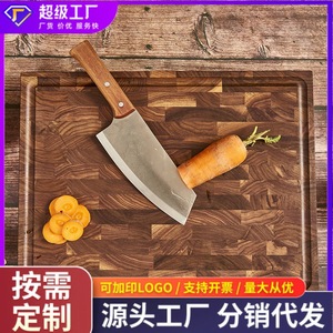 <b>Black</b> walnut cutting <b>board</b>, household wooden rolling <b>board</b>, restaurant kitchen fruit and vegetable cutting <b>board</b>, customizable. - Product Image 4