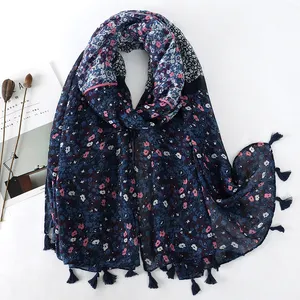 With And Pure Cotton and linen scarf Style Fuzz Plaid Bali 90*180cm yarn shawl Feeling Newest