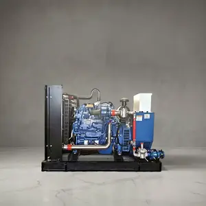 Hot Sale 80KW Biogas/Natural Gas Turbine Generator Single Phase Water Cooling Rated Power 10KW 20KW LPG Fuel Brushless Single AC