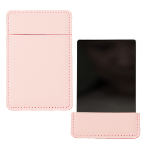 Custom Logo Printed Folding PU Leather Storage Style <b>Vanity</b> <b>Mirror</b> HD Minimalist Design Durable Portable for Gift - Product Image 1