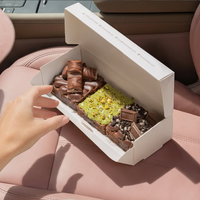 Emballages de biscuits sucrés en carton recyclable personnalisables, boîtes cadeaux pliables pour pâtisserie
