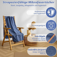 Serviette de plage en microfibre à séchage rapide, sans sable, double face, à rayures personnalisées, légère, pour le voyage, avec sac de transport