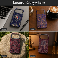 Coque de téléphone brillante en strass pour iPhone 17 Air 18 16 15, cadre d'appareil photo en cristal, anti-rayures, fine, de luxe, anti-poussière