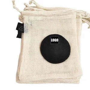 Custom Logo Accept 9*14Cm Reusable Recyclable Organic Cotton Mesh <b>Bag</b> Drawstring Packaging Favors for Soap Candle Fruit - Product Image 2