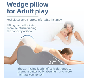 <span class=keywords><strong>Almohada</strong></span> de Espuma Viscoelástica de Lujo con Forma de <span class=keywords><strong>Cuña</strong></span> y Diseño Floral para Parejas, Ayuda Sexual Erótica Kamasutra - Product Image 3