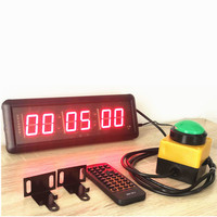 Jam Hitung Mundur Elektronik LED 11 Inci dengan Remote Control, Stopwatch, Timer Interval, untuk Kompetisi, Permainan, Latihan, Dinding, Gaya Modern