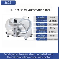 Éplucheuse à viande professionnelle 150W, lame manuelle en acier inoxydable, épaisseur réglable 2,5-15 mm, garantie 1 an pour rouleaux de mouton et d'agneau