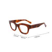 Lunettes Rétro en Acétate Personnalisables à Monture Haute Optique, 2025, à la Mode, pour Homme
