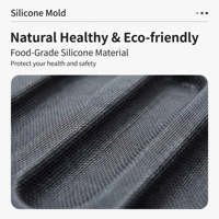 Moule à pain en silicone pour boulangerie commerciale, 16 cavités, type Subway, entièrement perforé, respirant, résistant à la chaleur, facile à nettoyer, antiadhésif