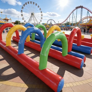 Percorso a Ostacoli Gonfiabile in PVC per Avventure all'Aperto, Attività Sportive <span class=keywords><strong>Multiplayer</strong></span>, Giochi per Famiglie e Team Building Hantunne - Product Image 2