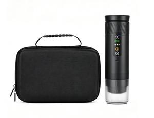 เครื่องชงกาแฟเอสเพรสโซแบบพกพา รุ่นใหม่ล่าสุด พร้อมหน้าจอ LED ชาร์จผ่าน USB ระบบทำความร้อนในตัว พกพาสะดวก ใช้ได้ทั้งในรถยนต์และนอกสถานที่ รับทำโลโก้ OEM - Product Image 1
