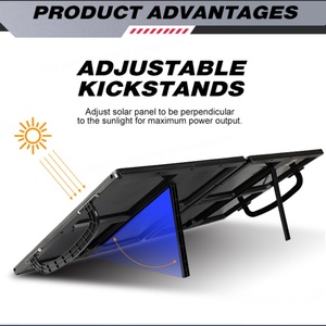 Alta tasa de conversión portátil al por mayor plegable 15W 30W 45W 60W 75W 90W estación solar de carga al aire libre hogar paneles solares - Product Image 3