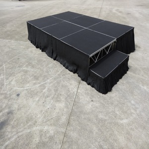 Escenario portátil plegable de aluminio ligero para exteriores, escenario para bodas - Product Image 2