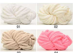 Tay Đan Chunky Chenille Sợi Với Sợi <span class=keywords><strong>Polyester</strong></span> Cho Tự Làm Ngón Tay Dệt Dự Án Và Mèo Thảm - Product Image 5