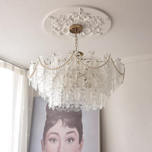 High Quality Wedding Decoration Luxury Led Modern Villa Staircase Glass <b>Crystal</b> Luxury Led <b>Chandelier</b> - Product Image 5