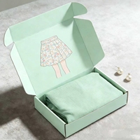 Caja de Envío de Cartón Corrugado de 3 Capas con Cierre Automático y Logotipo Personalizado, Caja de Embalaje para Camisetas