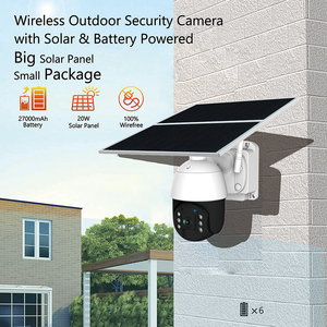 20 Wát năng lượng mặt trời bảng điều chỉnh ngoài trời Home an ninh máy ảnh không dây Wifi Pan nghiêng 360 xem Spotlight pin năng lượng mặt trời <span class=keywords><strong>Powered</strong></span> CCTV thông minh máy ảnh - Product Image 2