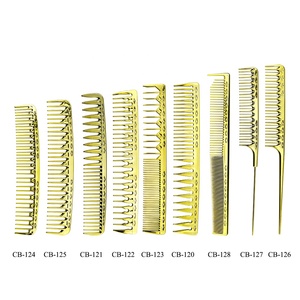 CestoMen barbería <span class=keywords><strong>de</strong></span> herramientas <span class=keywords><strong>de</strong></span> corte <span class=keywords><strong>de</strong></span> chapado en oro <span class=keywords><strong>de</strong></span> lujo profesional <span class=keywords><strong>de</strong></span> peluquería peine pelo peinado peluquero hombres peine para cortar el pelo - Product Image 6