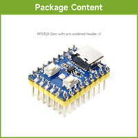 RP2350-Zero Waveshare Mini Microcontroller Development Board Berbasis Raspberry Pi Dual-core B667