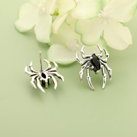 Brinco gótico preto aranha feminino, brincos confiáveis e pretos para mulheres df081 trúsculo 925 esterlina thai