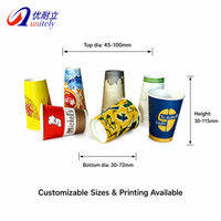 Machine de fabrication de gobelets en papier intelligente, directement de l'usine, de 40 ml à 12 oz, 100 à 110 pièces par minute, pour gobelets à cola et jus
