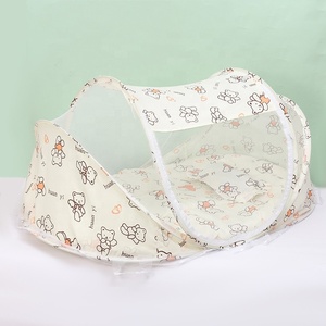 Set Lettino Portatile Pieghevole <span class=keywords><strong>per</strong></span> Bambini con Zanzariera, Materassino e Cuscino <span class=keywords><strong>per</strong></span> 0-3 Anni - Product Image 4