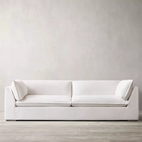 Canapé modulaire en tissu en forme de L, style Cloud, pour salon, collection Quiet Luxury