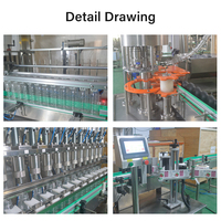 Machine de remplissage, d'étiquetage et de bouchage entièrement automatique et intelligente pour liquides et jus, à fonctionnement stable, vente directe