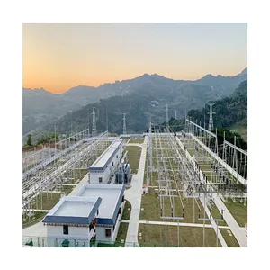 Substation Steel Structure Electrical Pole Galvanized Power Electric Steel Tube Tower Distribution Frame