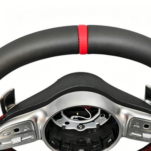 Volant de direction à fond plat de luxe pour <span class=keywords><strong>Mercedes</strong></span> Benz <span class=keywords><strong>GLA</strong></span> GLE53 W213 W203 W176 X164 GLC X253 - Product Image 5