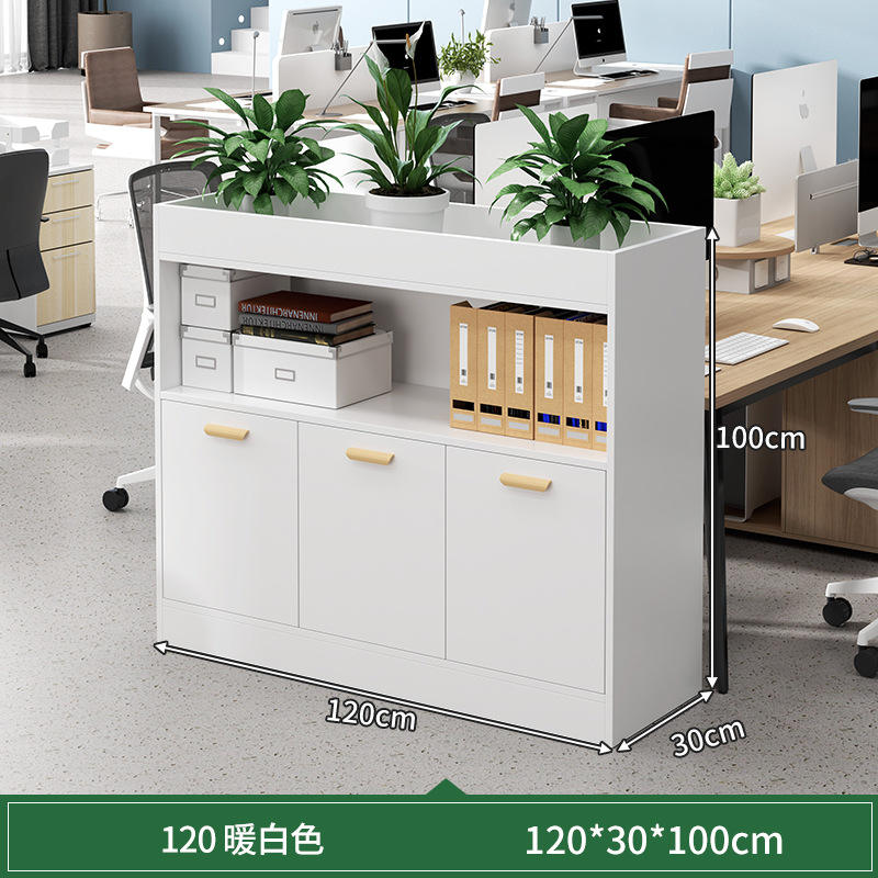 [สามประตูและหนึ่งช่องเก็บของ] สีขาวอบอุ่น ขนาด 120*30*100