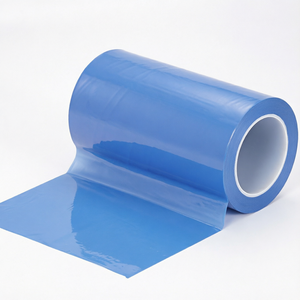 Ruban adhésif sensible à la pression en silicone PET bleu haute température, simple face, résistant à la chaleur, sans résidu, qualité ingénieur - Product Image 1