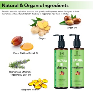 Ensemble Shampooing et Après-Shampooing à l'Huile de Batana Biologique Marque Blanche – Ingrédients Naturels Favorisant la Croissance Capillaire et Réparant les <span class=keywords><strong>Cheveux</strong></span> Abîmés - Product Image 3