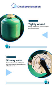 Filtre à sable portable en fibre de verre Guangdong Water Crown pour piscine, accessoires de piscine domestique, vente directe d'usine, haute pression, grande capacité - Product Image 3