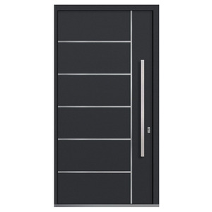 <span class=keywords><strong>Porte</strong></span> intérieure en bois moderne pour appartement, chambre à coucher, avec cadre en aluminium, isolation phonique et dimensions personnalisées - Product Image 5