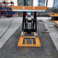 Table élévatrice à ciseaux électrique basse hauteur pour entrepôt, capacité 1000-2000 kg, plateforme de levage hydraulique disponible en plusieurs tailles