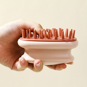 Cepillo de Masaje para el Cuero Cabelludo con Logotipo Personalizado, Limpia el Meridiano del Cuero Cabelludo, para Hombres y Mujeres, Alivia la Picazón, Cepillo de Champú con Dientes Suaves - Product Image 2