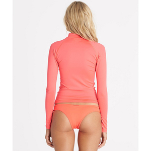 <strong>Women</strong> Long Sleeve UPF50+ <strong>Swim</strong> Rash Guard <strong>Shirt</strong> Surf Rashguard Two Piece Rash Vest <strong>for</strong> Woman Swimming Surfing Quarter Zip Tee - Product Image 6