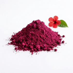 Poudre de fleurs d'hibiscus séchées naturelles 100% pure et naturelle pour la formule de cosmétiques en poudre - Product Image 1